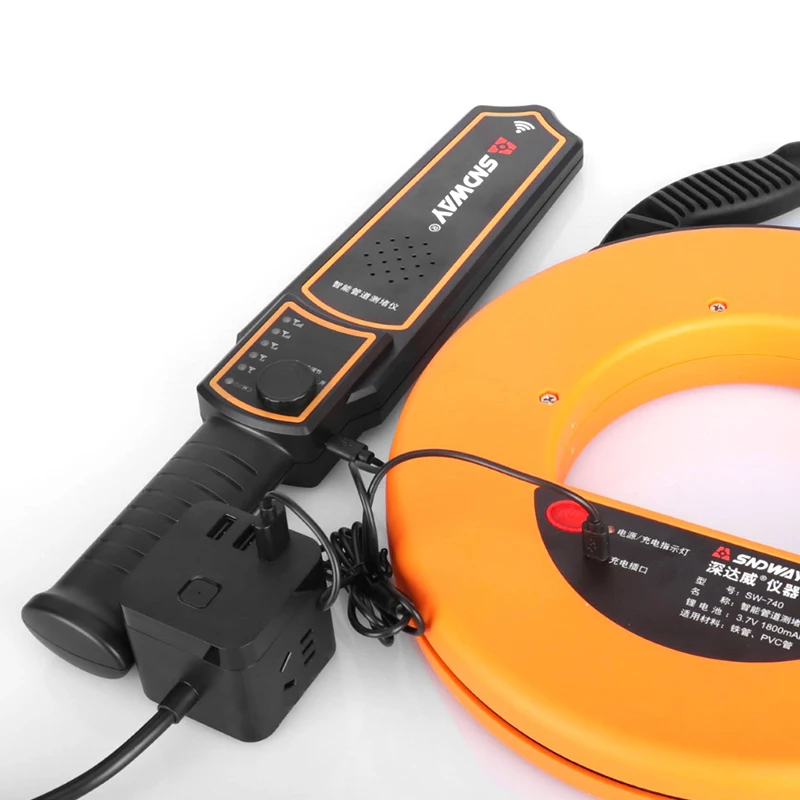 Затыкающее устройство 20 м глубокий электрик детектор трубопровода износ