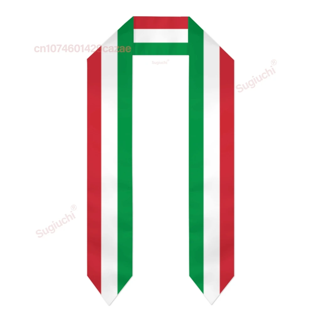 Флаг Италии толстый выпускной палантин шарф двусторонний чести для выпускников