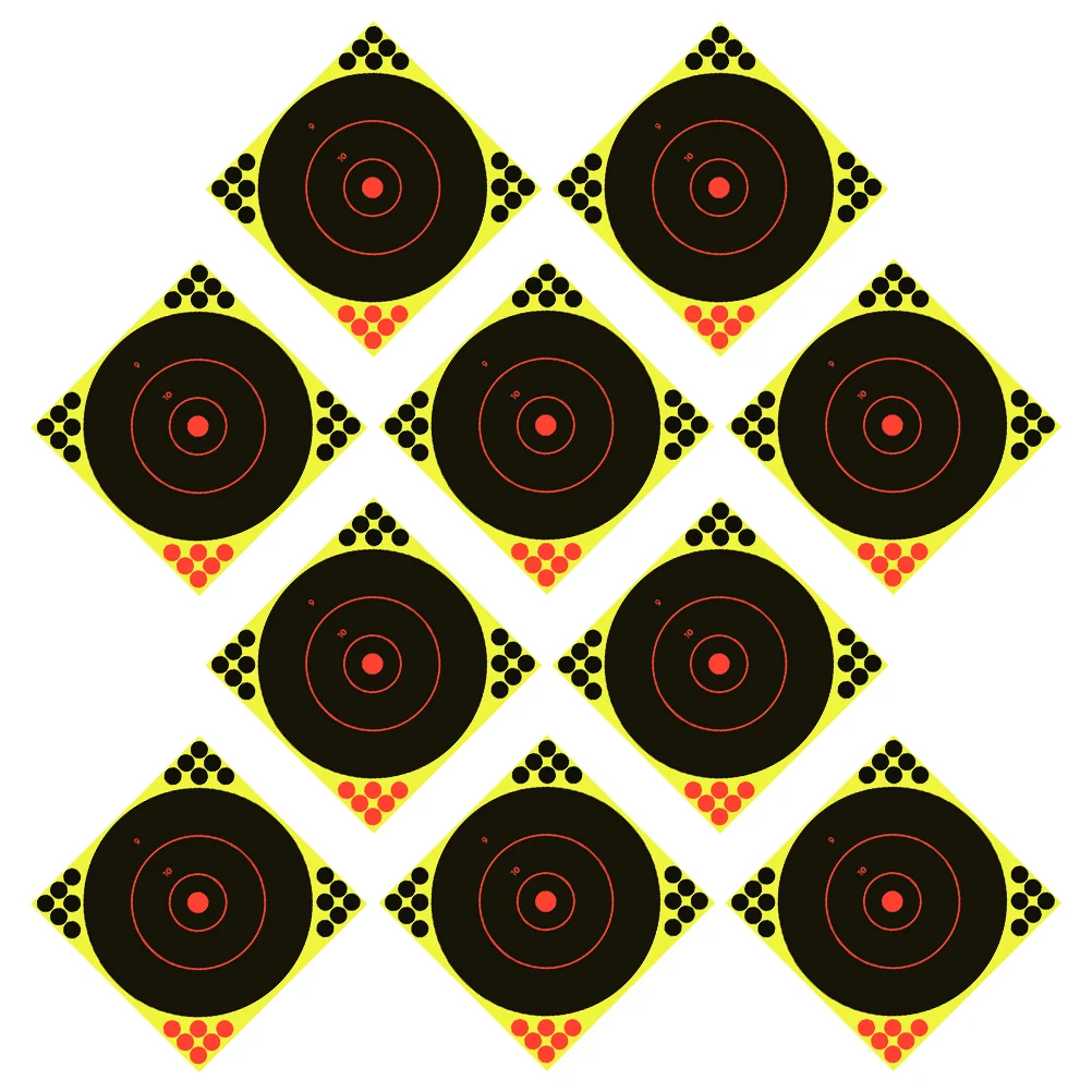 

10Pcs Target Paper Outdoor Archery Competition Dart Sticker Paper Splatter Paper