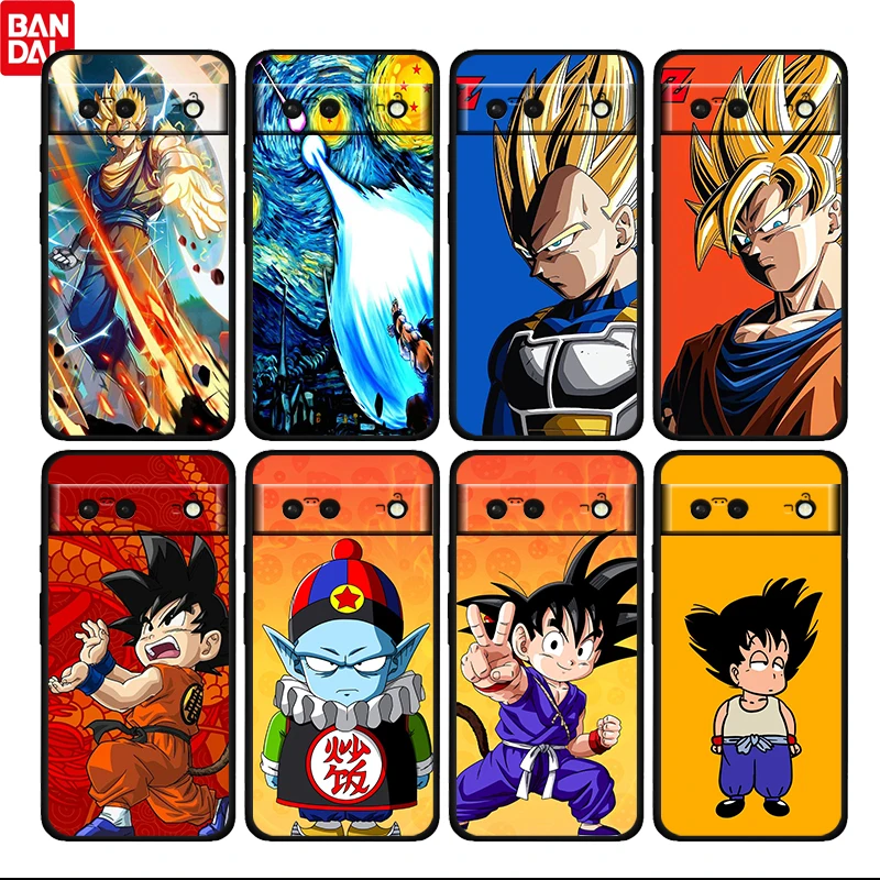 

Fashion Dragon Ball Z Goku For Google Pixel 6 6a 6Pro 5 5a 4 4a XL 5G Black Soft Phone Case Silicone Cover Fundas Coque Capa
