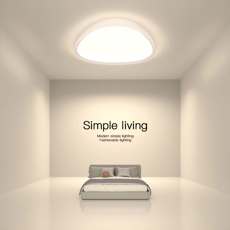 Minimalist Living Room Lamp Rectangular Creative Led Ceiling Lights Simple Modern Bedroom Lamp Atmosphere Dining Room Study Lamp