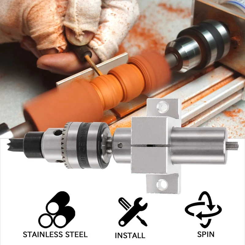 Multifunction Drilling Tailstock Live Center With Claw For Mini Lathe Machine Revolving Centre DIY Accessories Woodworking