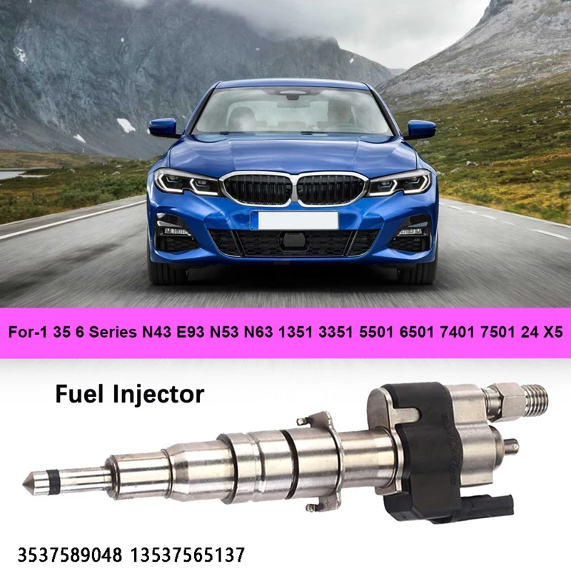 

2X Fuel Injector For-BMW 1 3 5 6 Series N43 E93 N53 N63 135I 335I 550I 650I 740I 750I Z4 X5 3537589048 13537565137