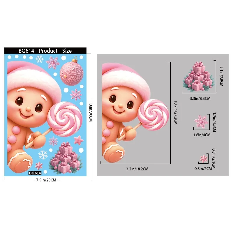 

Рождественские зеркальные наклейки