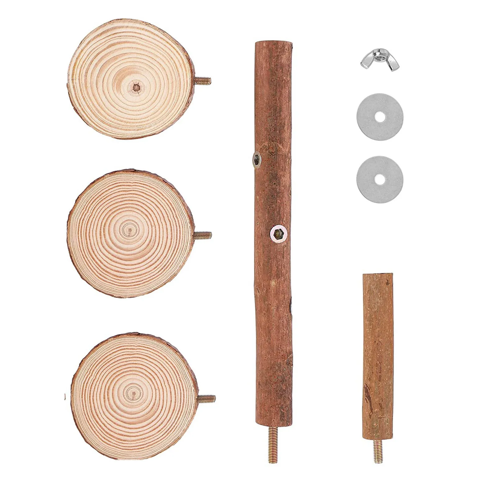 Branch Perch Accessories For Parrots Parakeets Cockatiels Wood Perch Tree