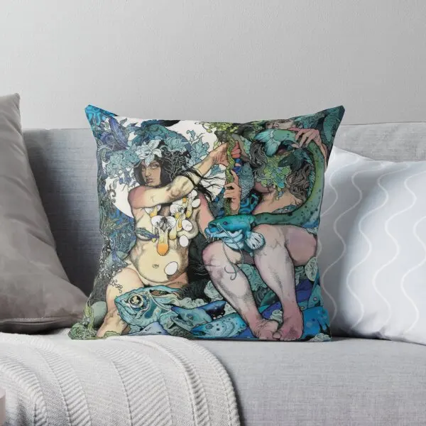 

Baroness Blue Printing Throw Pillow Cover Waist Car Anime Throw Case Hotel Bed Comfort Cushion Decor Pillows not include