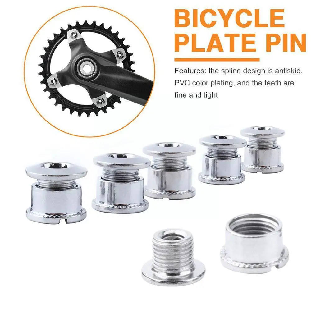 

5Pair Bike Chainring Bolts MTB Plate Screws Monoplate Or Three Accessories Or Crankset Cycling Parts Crank Plate Double B0A2
