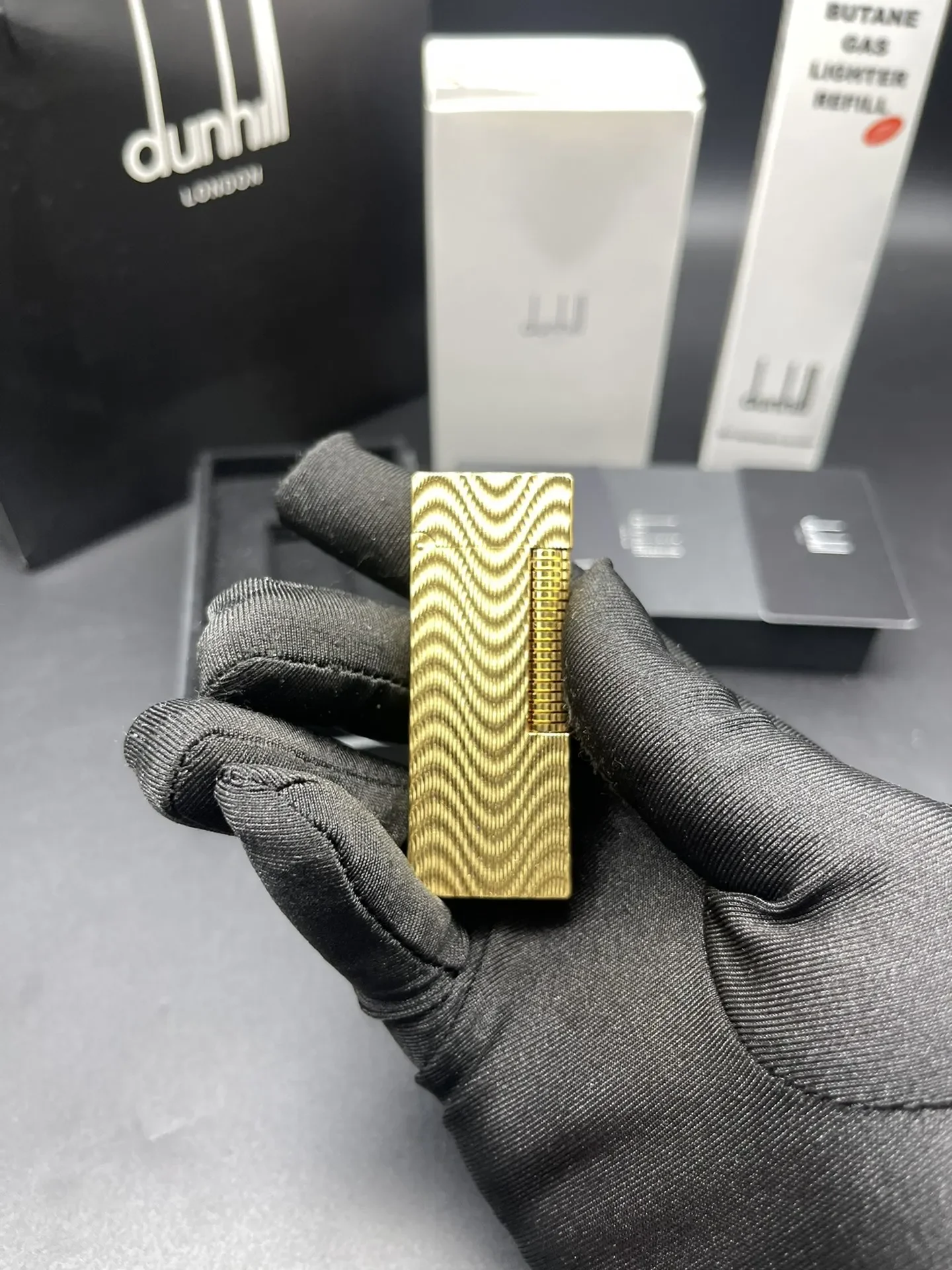 Dunhill Gold Moore узор металлическая кухонная ветрозащитная зажигалка для барбекю