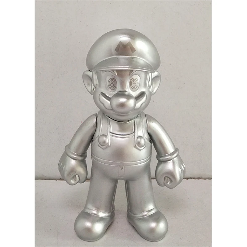 

Japanese Cartoon Anime Doll Mushroom Man Beard Uncle Golden Silver 12CM PVC Hand-made Model Collection Toy Gift