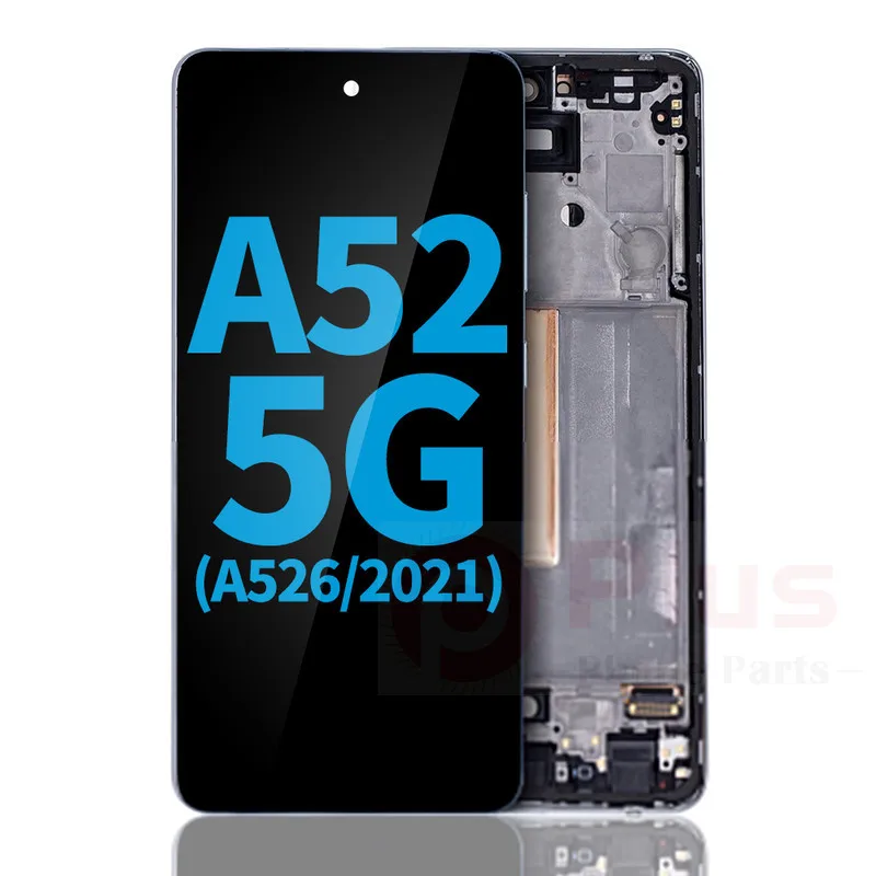 

LCD With Frame (Without Finger Print Sensor) For Samsung Galaxy A52 5G (A526/2021)/A52S (A528/2021) (Incell) (Awesome White)