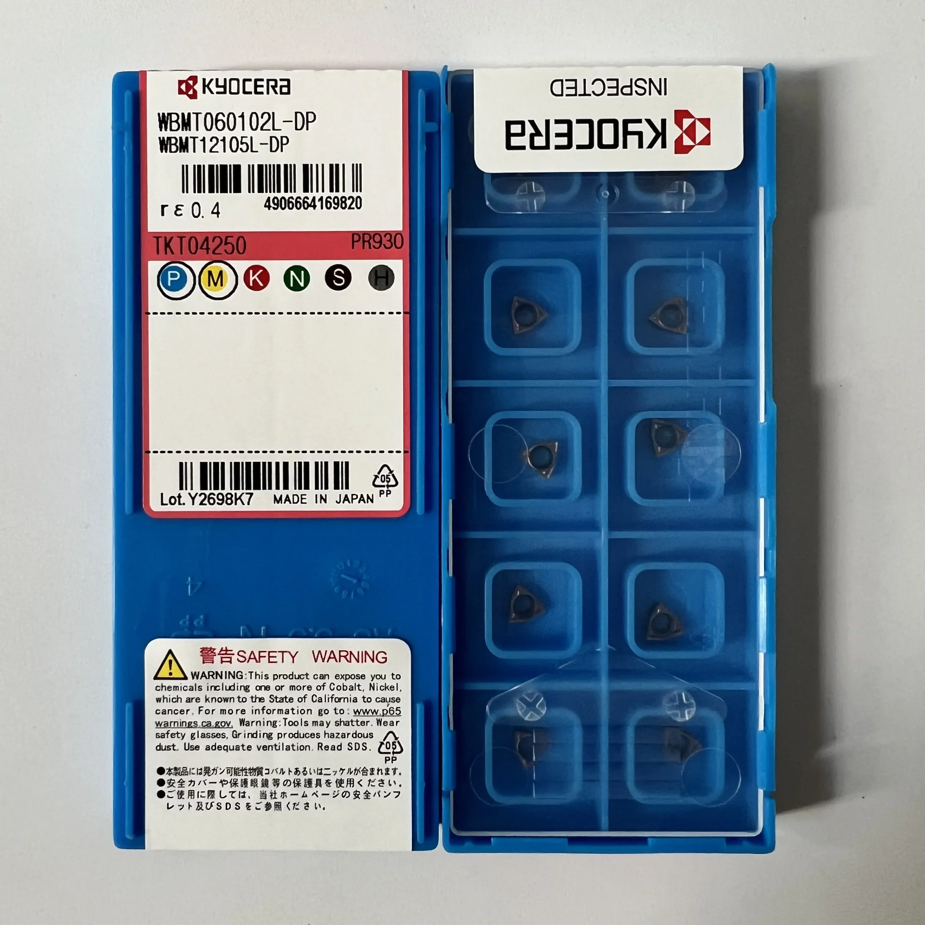 WBMT 060102 L-DP PR930 Твердосплавный фрезерный инструмент с ЧПУ Токарный