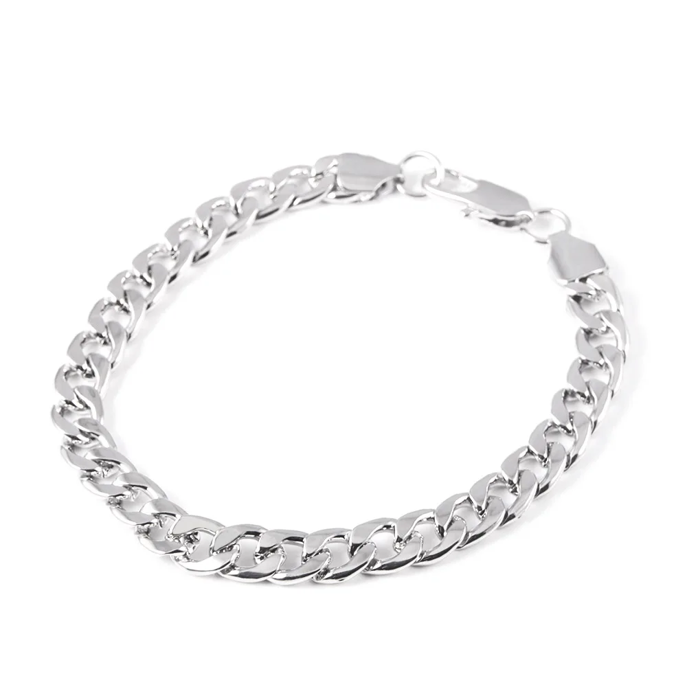 Модные браслеты в европейском и американском стиле кубинские металлические цепи