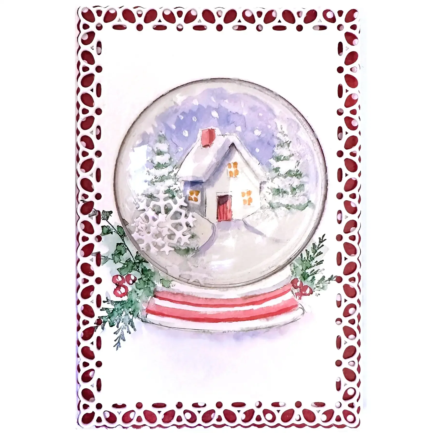 Силиконовый Санта-Марионетка Рождественский тонкий узор металлические штампы