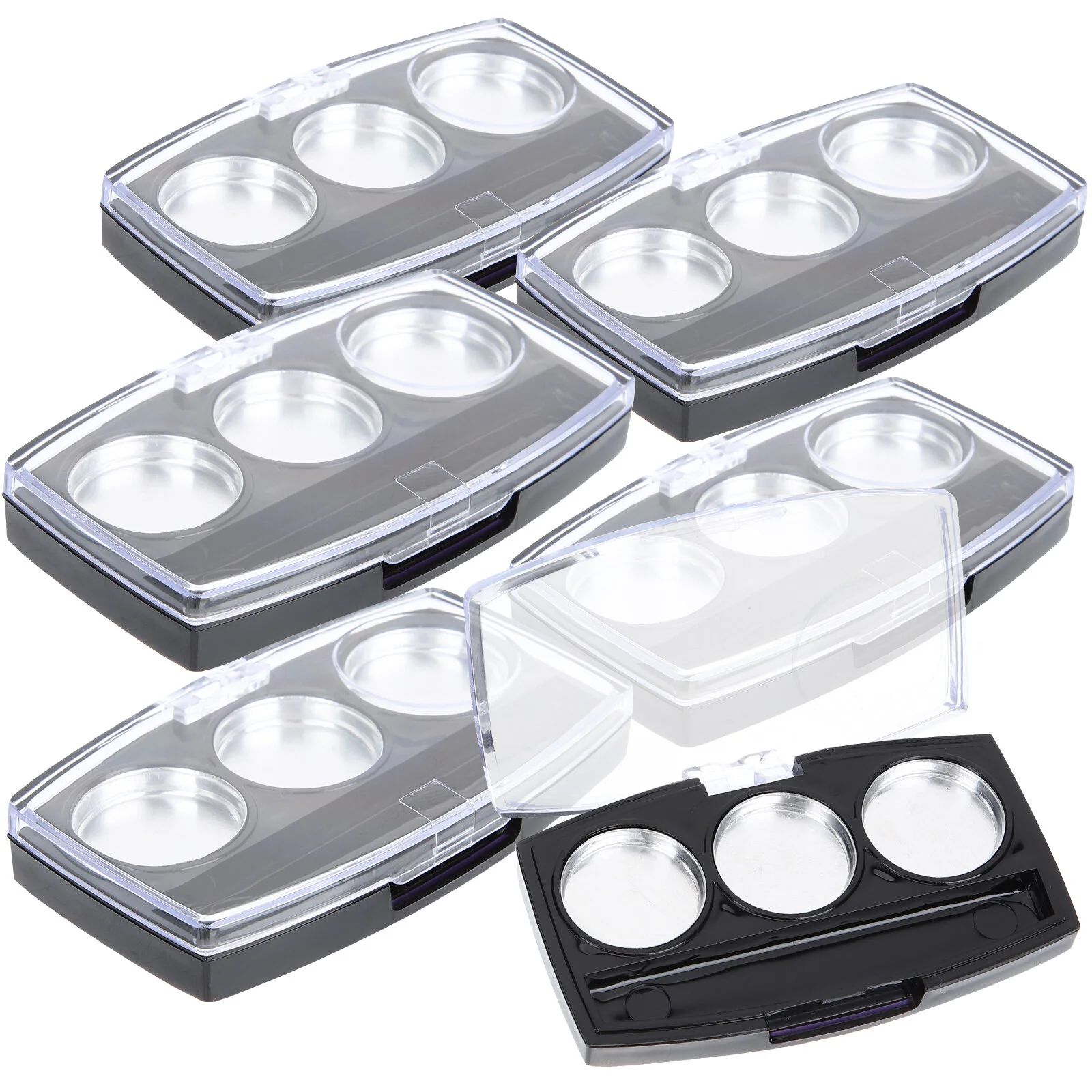

10 Pcs DIY Eyeshadow Pallet Makeup Container Empty Holder Tray Plastic Organizer Containers