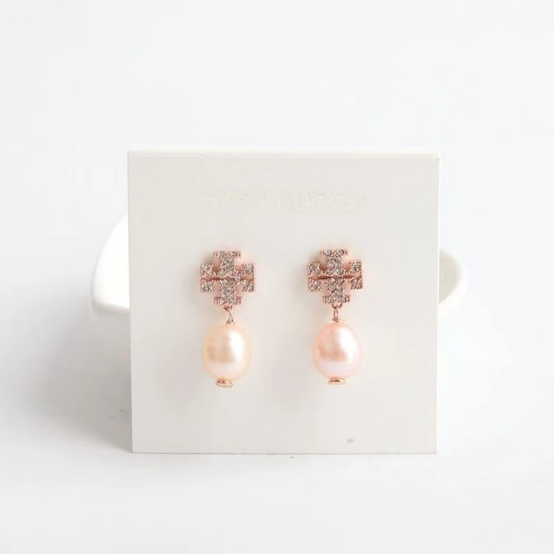 Изысканные европейские и американские модные серьги с натуральным пресноводным