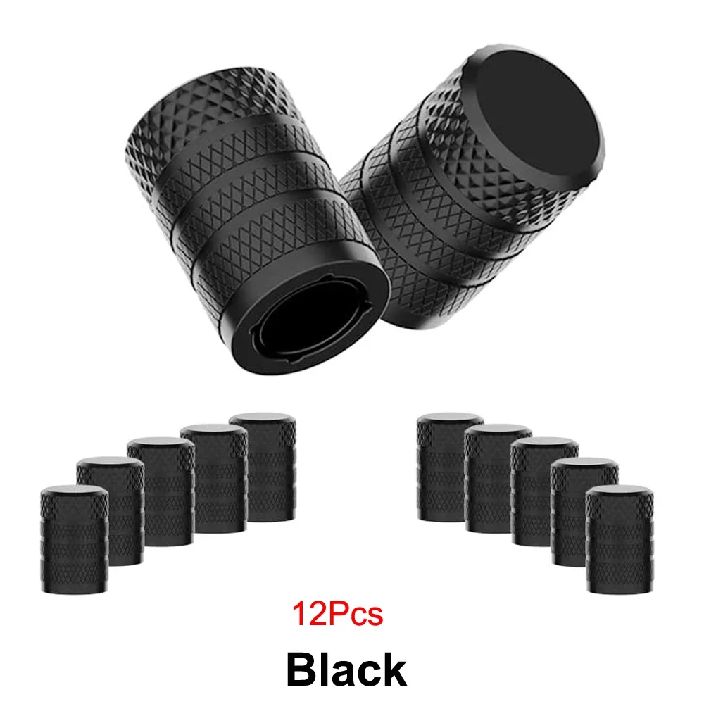 TQQTQQ 4/8/12 шт. алюминиевая крышка клапана для шин, устойчивая к коррозии, универсальные крышки штока для автомобилей, грузовиков, мотоциклов, внедорожников и велосипедов