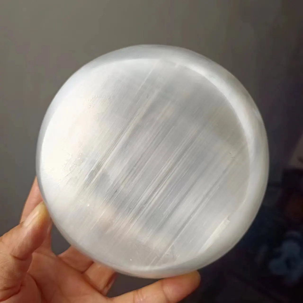 Натуральная Марокканская прозрачная гипсовая чаша кварцевый кристалл минерала