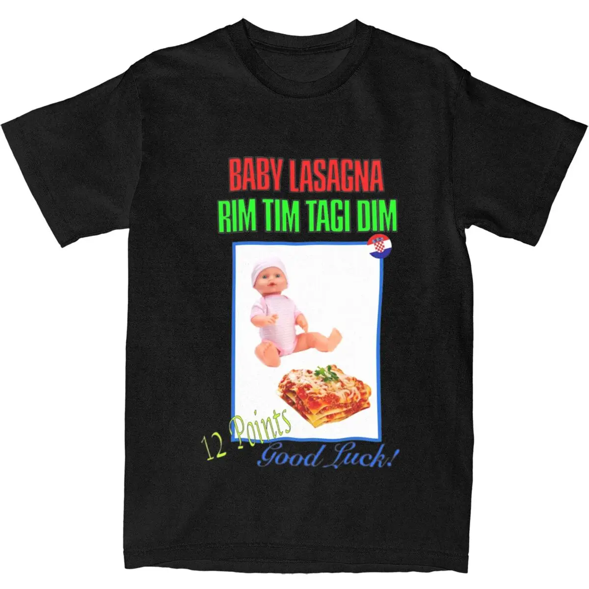 Футболка для пары детские футболки с изображением лазаньи 2024 Harajuku Rim Tim Tagi Dim