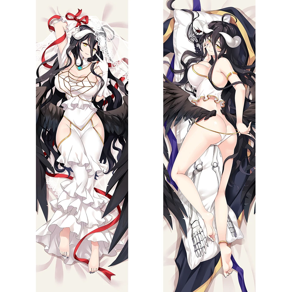 

Overlord Albedo Dakimakura Anime Sexy Pillowcase Pillow Cover Full Body Hugging Cushion Case Otaku Home Bedding Decor Gift