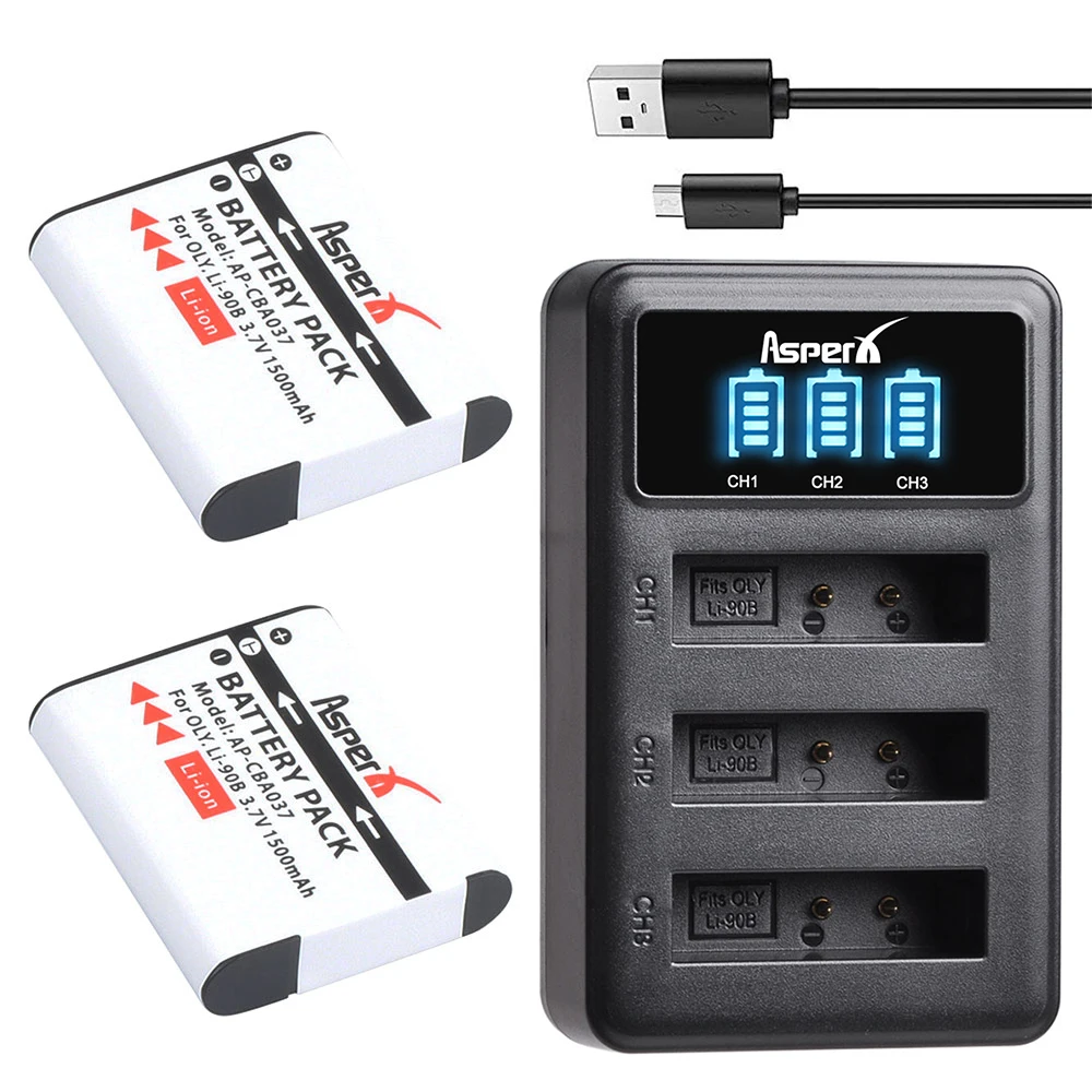 

Li-90B Bateria Li 90B Li-92B Battery + Charger for Olympus Tough TG-4 TG-6 TG-5 TG-2 TG-1 IHS SH-1 SH-2 SH-60 SH-50 IHS SP-100