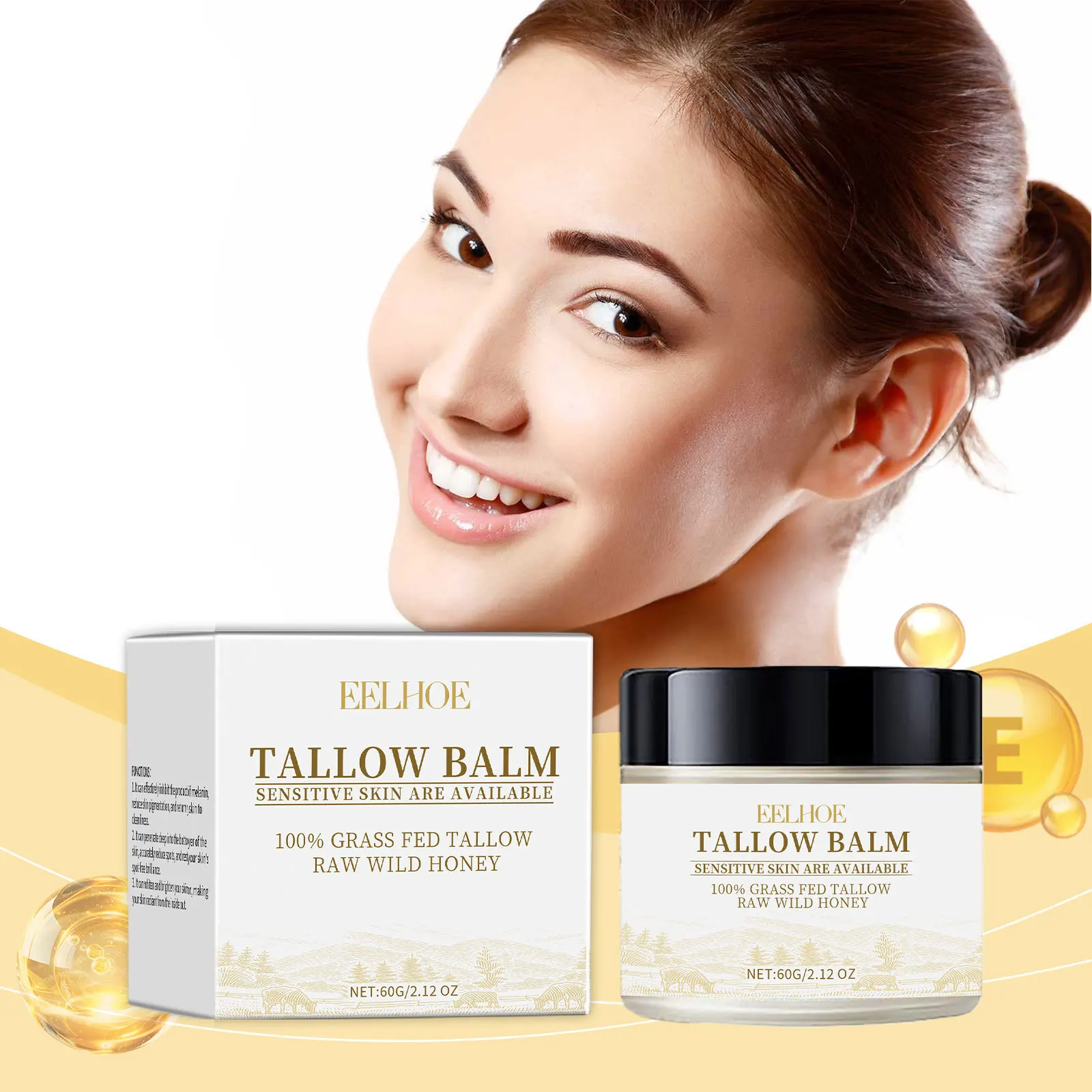 Бальзам Tallow крем для лица увлажняющий сухость тела восстановление