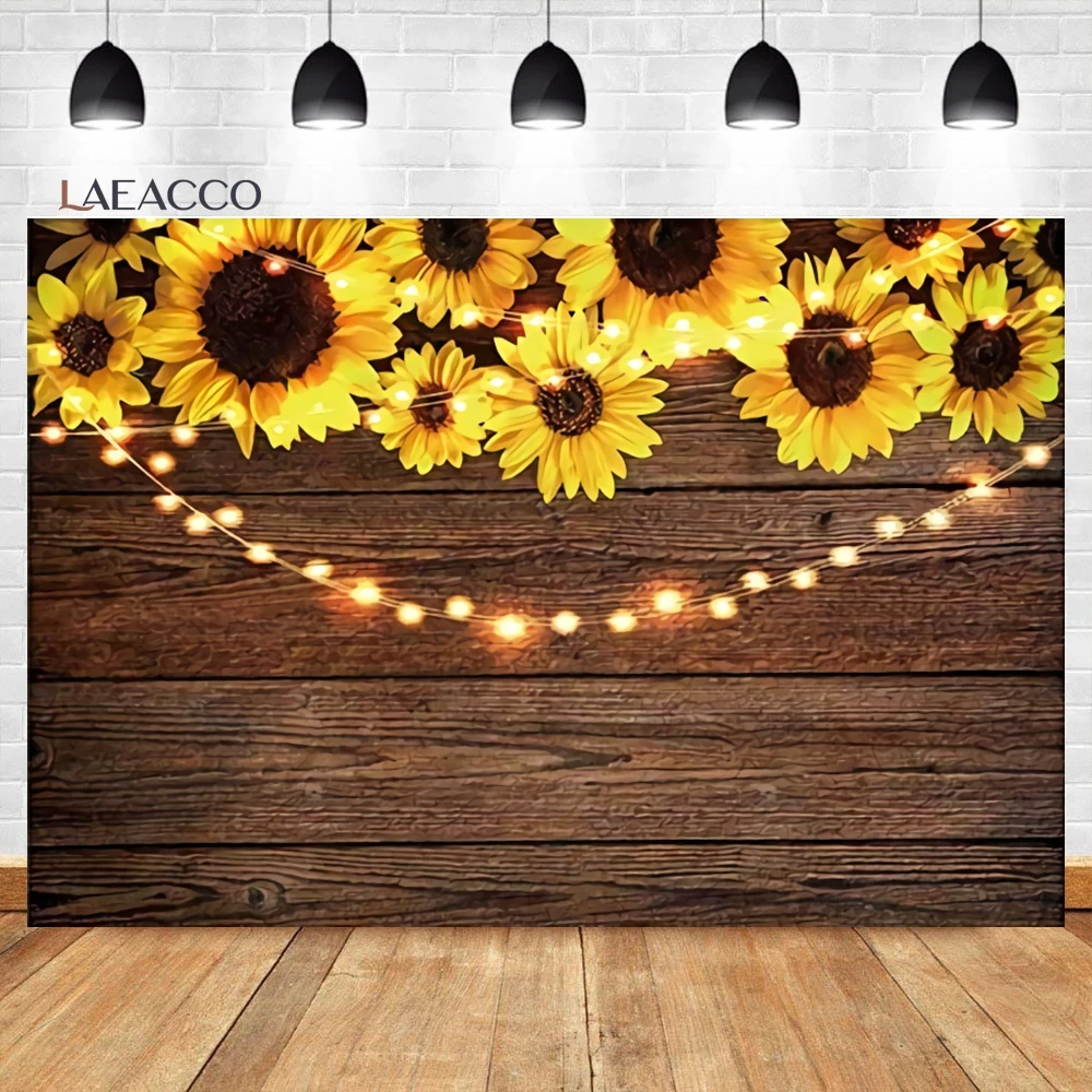 Фон для фотосъемки с изображением подсолнухов