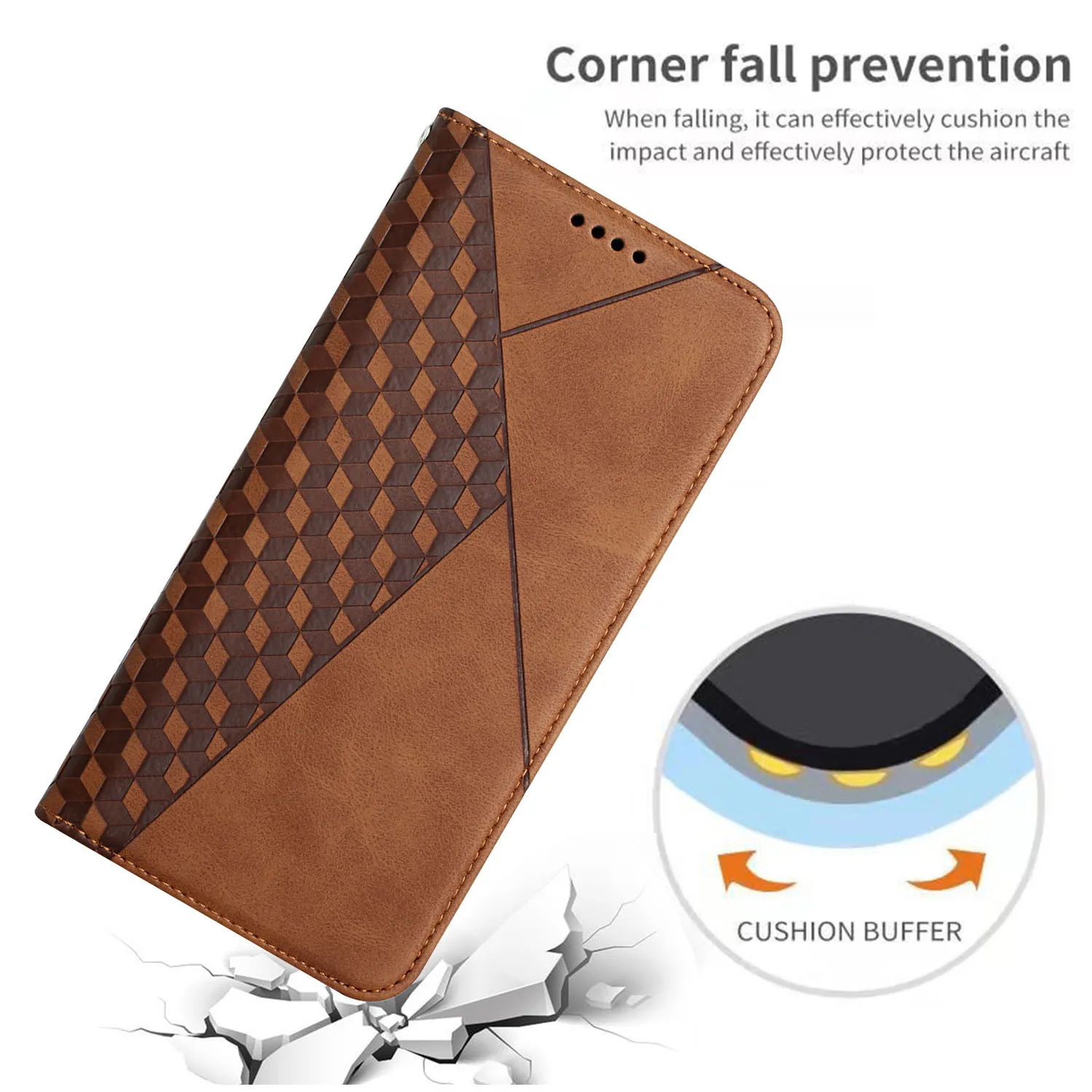 Magnetic Flip Leather Card Slot Wallet Case For Samsung Galaxy S22 Ultra S21 Plus S20 FE A02S A03S A03 Core A12 A32 A52S Cover |