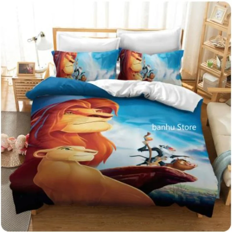 Комплект постельного белья с пододеяльником и наволочкой Король Лев