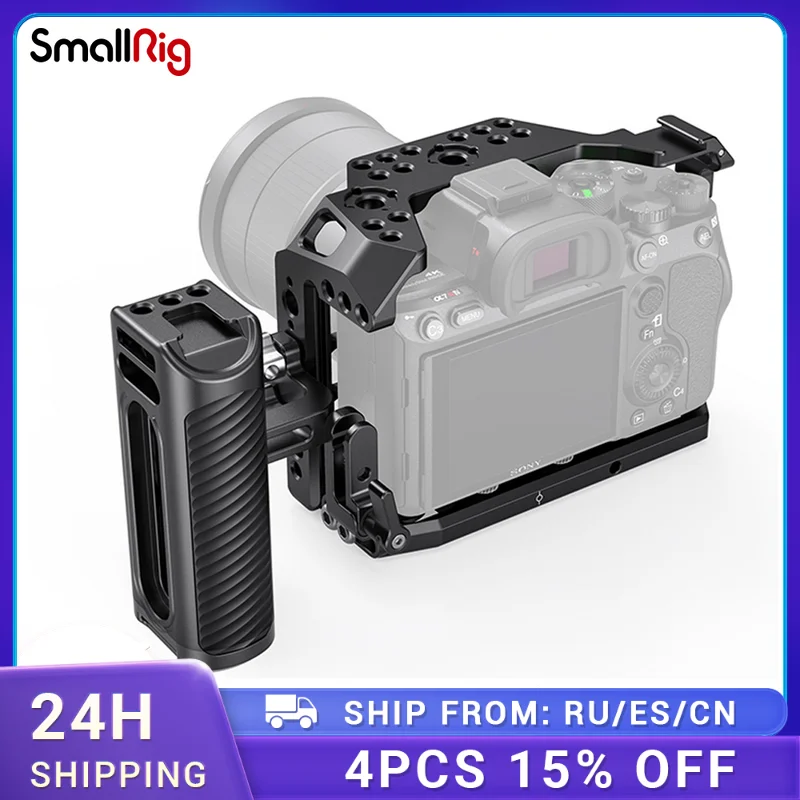 

Корпус для камеры Smallrig с алюминиевой универсальной боковой ручкой, комплект с замком HDMI для Sony A7R IV 3137