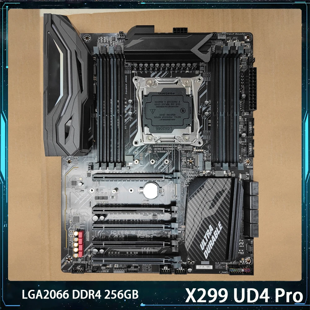 Материнская плата GA X299 UD4 Pro X299 для Gigabyte LGA2066 DDR4 256 ГБ PCI-E 3,0 ATX, высокое качество, работает идеально, быстрая доставка