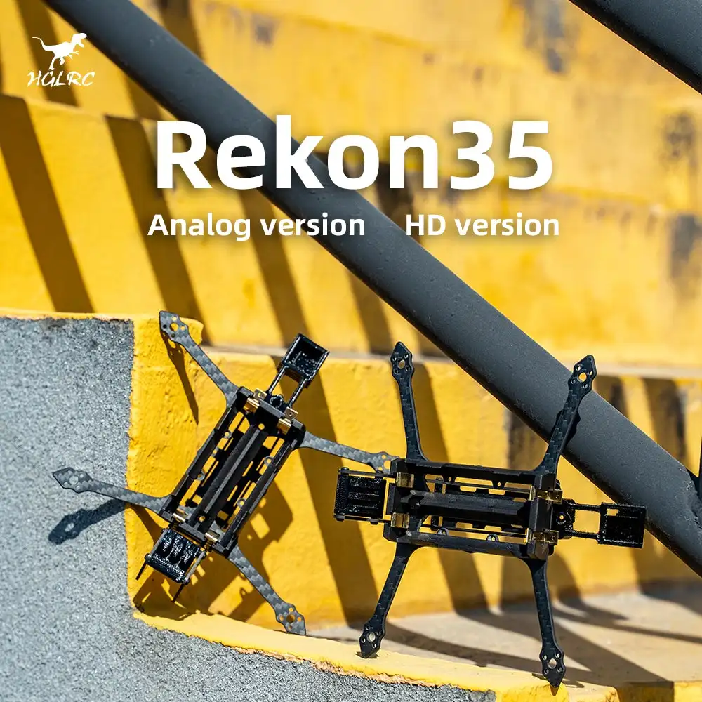 

Комплект рамок HGLRC Rekon35 LR 160 мм 3K из углеродного волокна, аналоговая Цифровая версия для 3,5-дюймового Nano дальнего действия 2S 18650 FPV дрона