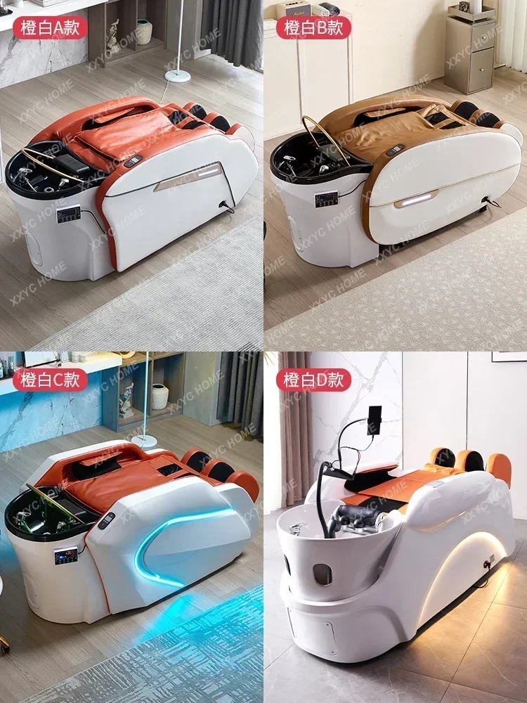 электрическая массажная кровать для шампуня с водонагревателем лечения головы