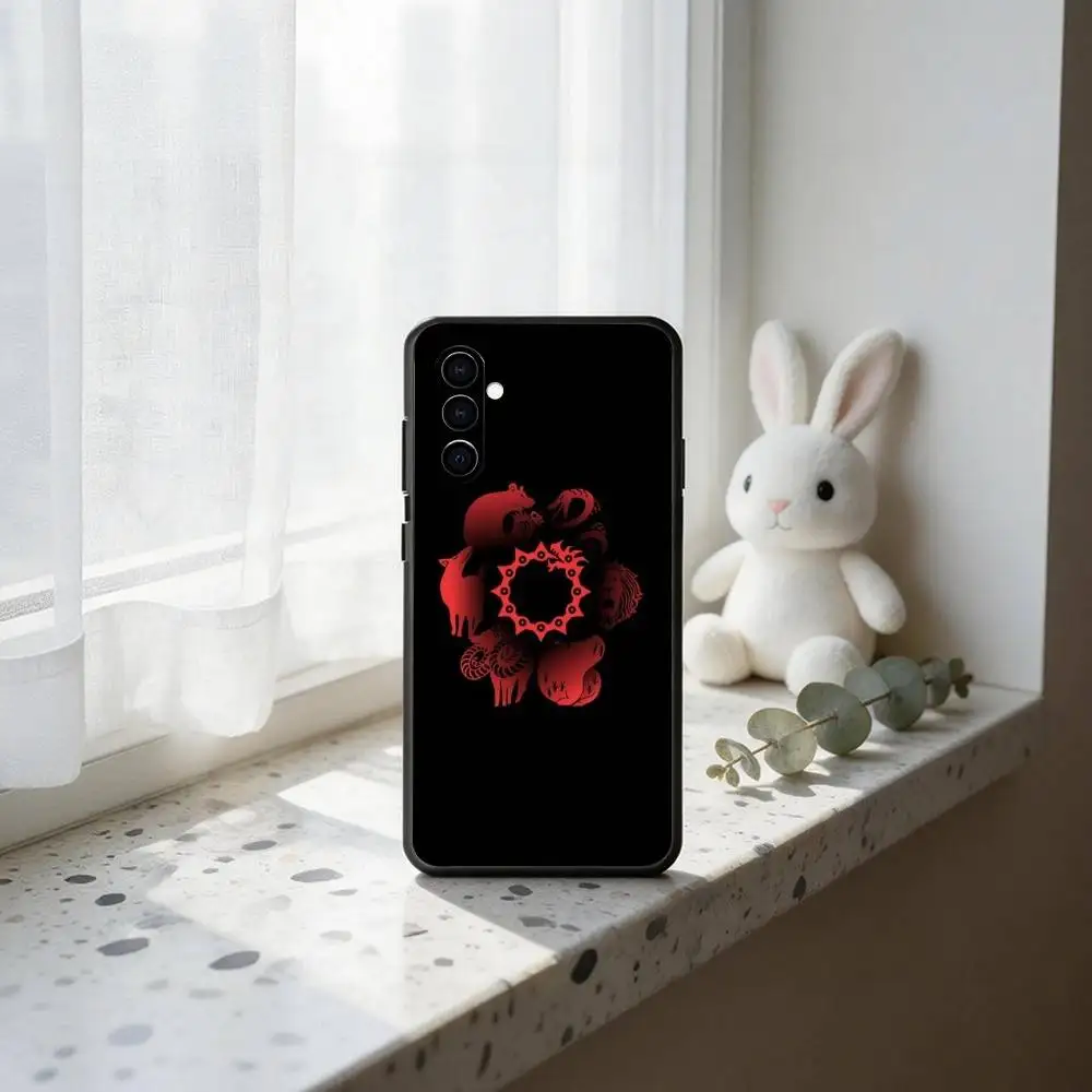 Фото Чехол для телефона T-The S-Seven Deadly Sins, черный, силиконовый, мягкий, для Samsung Galaxy A73, A72, A71, A70, A53, A52, A51 №4