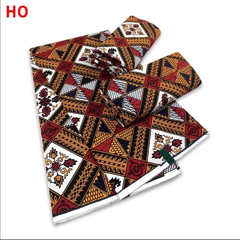 

Ankara Wax Print Fabric Latest African Wax Real Fabric 100% Cotton Soft African Guaranteed Veritable Real Wax for Dresses 9A045