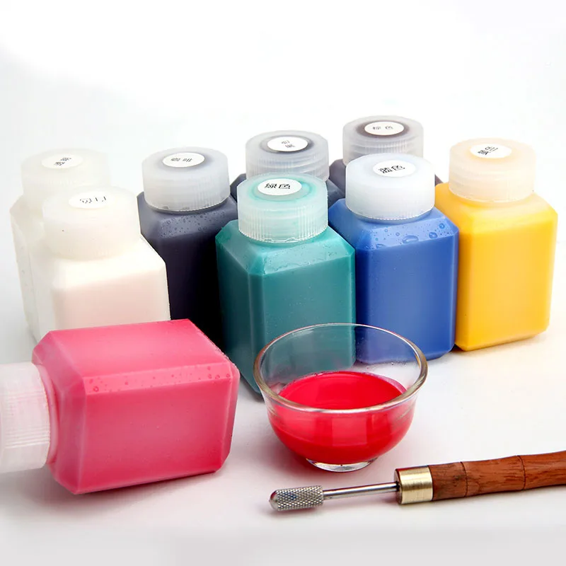 

Leather Dyestuff Dyeing Agent DIY Handmade Colorant 60ml Leather Craft Dye Vegetable Tanned Leather Dyeing Agent Alcohol