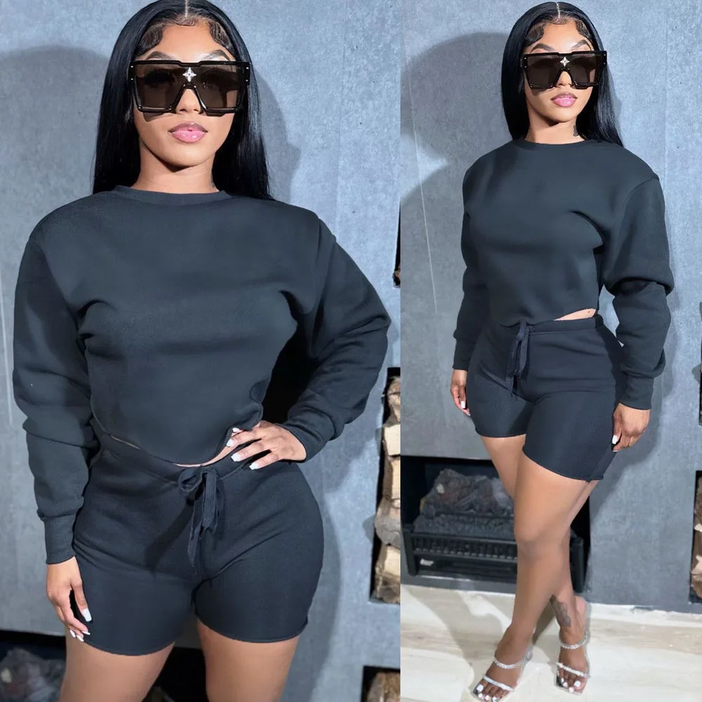 Женский Повседневный костюм-двойка с шортами