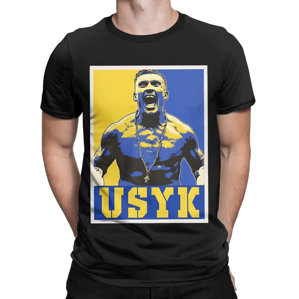 Летняя мужская и женская футболка Oleksandr Usyk боксерский король одежда тяжелая из 100%