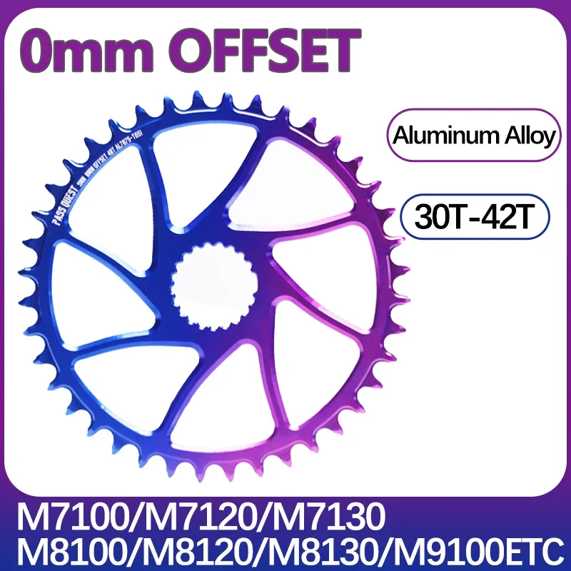 Смещение 0 мм для M7100 M7120 M7130 M8100 M8120 M8130 M9100ETC MTB узкая широкая цепь Прямой кронштейн