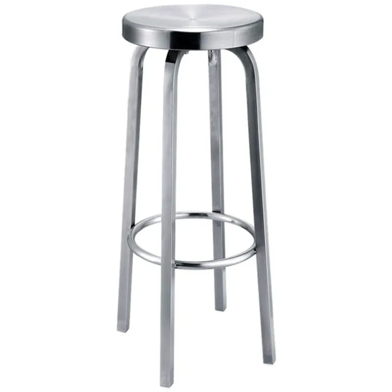 Скандинавский обеденный стул мебель для дома круглый железный табурет кухонный