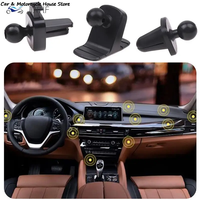 

Портативный автомобильный держатель для телефона 17 мм, основа с шариковой головкой, подставка для авто на вентиляционное отверстие, крепление на приборную панель, всасывающая основа, противоскользящий кронштейн, автомобильные аксессуары