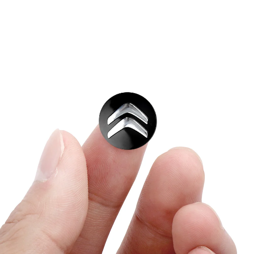 

10 шт., 14 мм, автомобильный ключ, пульт дистанционного управления, декоративная эмблема, наклейка, аксессуары для Citroen C4 Picasso Xsara C5 Aircross Cactus C1 C2 C3