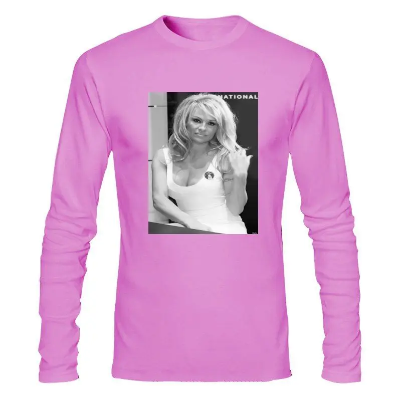

Мужская одежда, новая мужская футболка, Классическая футболка Pamela Anderson, женские футболки, футболки, Топ