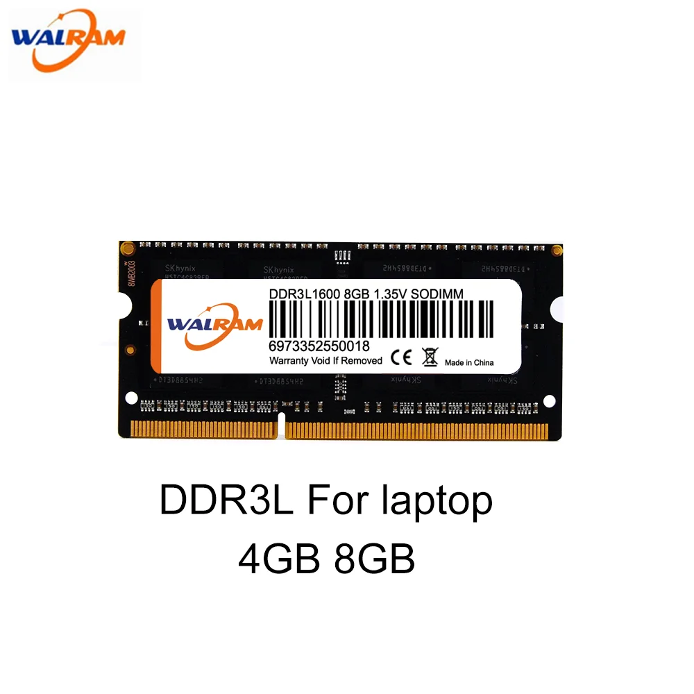

WAL оперативная Память DDR3L 8 ГБ 4 ГБ 1333/1600/1866hmz Sodimm для ноутбука, высокопроизводительная память для ноутбука Intel и AMD