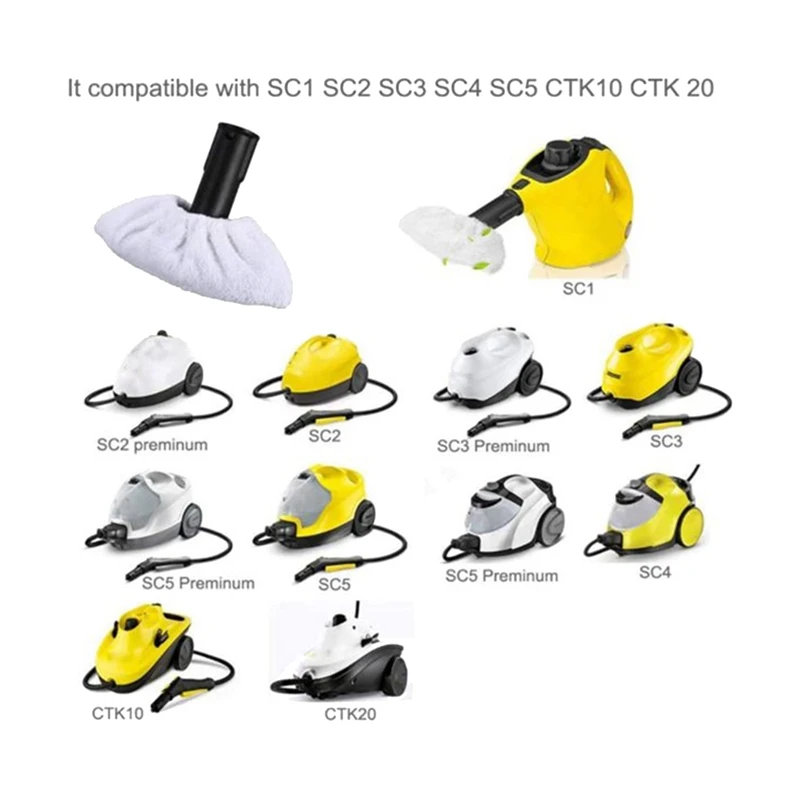 3 шт. хлопчатобумажные накладки из махровой ткани + нейлоновые круглые щетки для