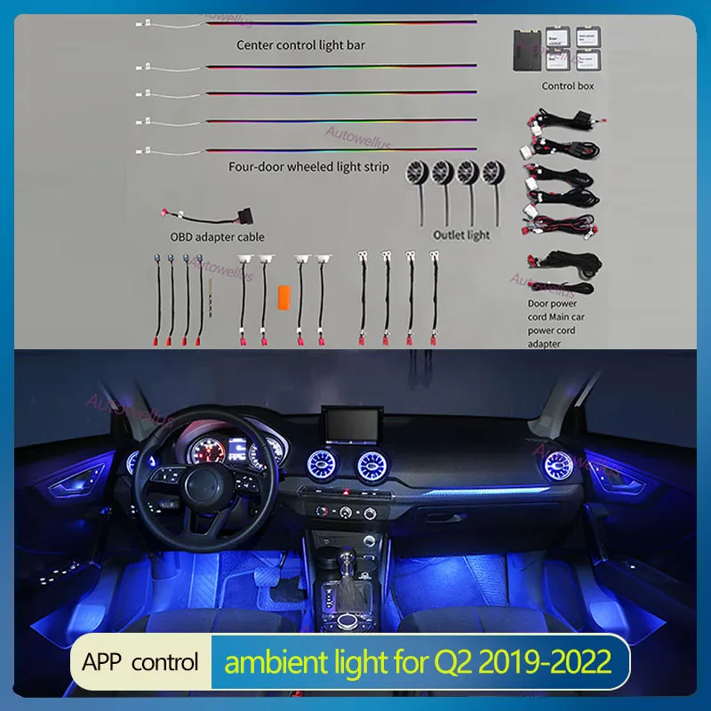 

Комплект для Audi Q2 Q2L 2018-2022 MMI, 21 цвет