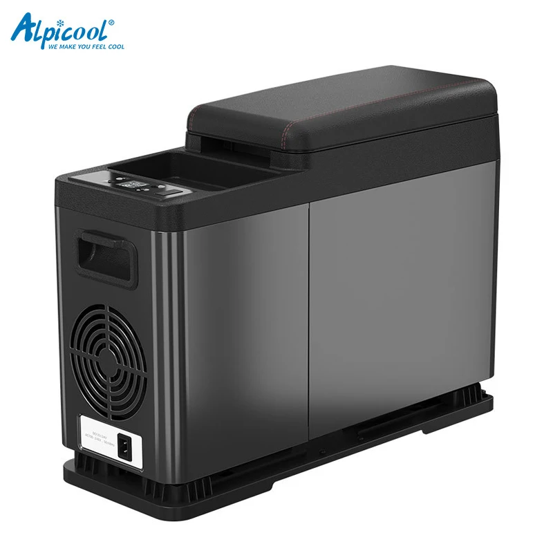 ALPICOOL 8L Автомобильный холодильник Портативный охладитель Мини-морозильник DC12V-24V для фургона рекреационного транспорта пикник кемпинг компрессорное охлаждение.