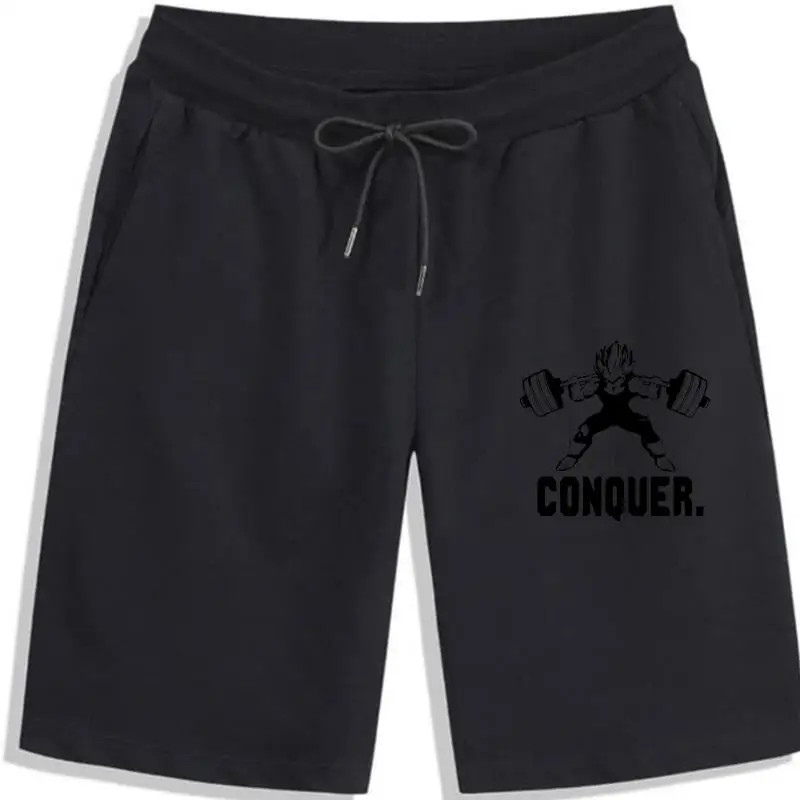 

Z Vegeta Men's Shorts CONQUER Squat Weightlifting Men's Shorts For Men Super Goku Japan Anime Men Shorts Mens Comic Shorts Men's