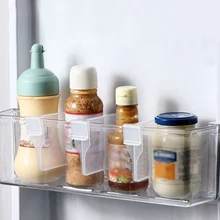 냉장고 파티션 보드 보관 개폐식 플라스틱 분배기, 조절 가능한 파티션 부목, 주방 병 캔 오거나이저, 10 개