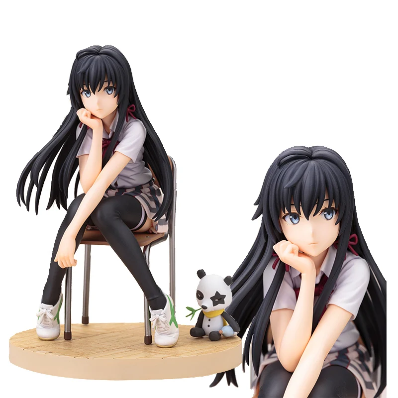 

TR 14CM Japan Anime My Teen Romantic Comedy Figure Yukinoshita Yukino Cute Seated Model Toys for Children PVC Collectible Doll