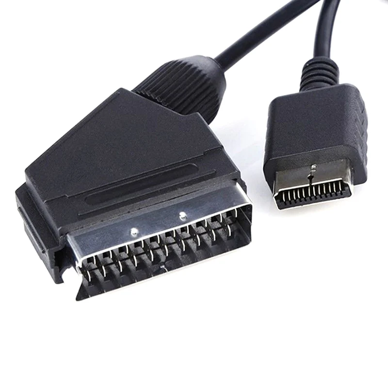

1Pcs Scart AV Audio TV HDTV Cable Lead for use with Playstation Consoles PS2 PS3